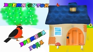 Время суток, времена года. Развивающий мультфильм для детей