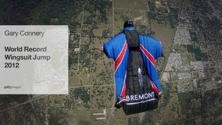 Gary Connery World Record Wingsuit Jump 2012