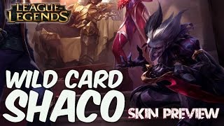 WILD CARD SHACO - Skin Preview Gameplay - League of Legends - 【PBE】