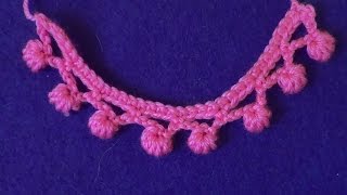 Кайма с шишечками - Edging  with Bobble