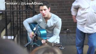 Nick Jonas Full Show Medley outside How To Succeed May 19, 2012 One Direction WMYB