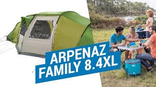 Палатки Семейные ARPENAZ FAMILY 8.4XL. (Преимущества и установка большой палатки Quechua) | Декатлон