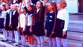 Девочка , зажигает , на первом звонке ! Сережки и Наташки теперь мы первоклашки!
