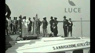 Da Ostia Bruno e Vittorio Mussolini partono per Napoli