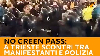 No green pass: a #Trieste sсontri tra manifestanti e polizia