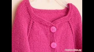 Горловина Кардигана Спицами - 2019 / Cardigan's neck with Spokes