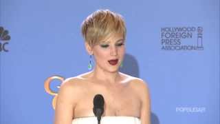 Jennifer Lawrence: Conferencia. Golden Globes14'. SUBTITULOS