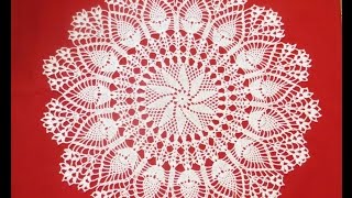 Ажурная салфетка крючком_2_Часть 1
