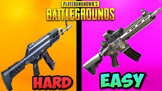 Top 5 HARDEST Guns To Use in PUBG! - (and how to use them) PlayerUnknownsBattlegrounds
