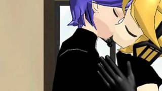 mmd kaito x len