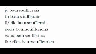 French conjugation = Boursouffler