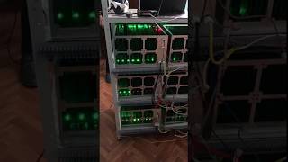 Работа майнинг фермы | Work farm mining FM2017-BT16 (SHA-256 Miner)