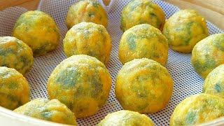 【小穎美食】老師傅教我做黃金菜團，每天買出300多份，今天把配方做法分享出來