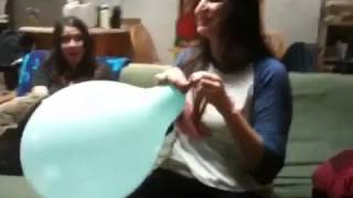 looner girl playing with balloons 92