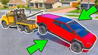НАШЕЛ И УГНАЛ TESLA CYBERTRUCK В GTA 5! БИТВА ЭВАКУАТОРОВ В ГТА 5 ОНЛАЙН!