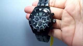 Invicta  0624 Series II Black Ion plated Chronograph Mens Watch