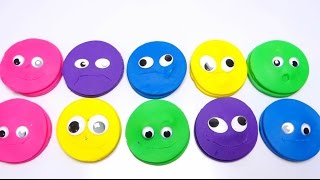 Play-Doh Color Learning for Kids - Cars, Panda , Hello Kitty, Spongebob