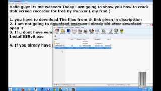 How to crack BSR Screen Recorder Version 6 | TUTORIAL