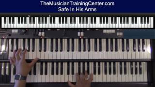 Organ: How To Play "Safe In His Arms" by Vickie Winans