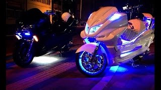 マジェスティ、フルカスタム、LED500発　スピーカー4個（アナ社長）