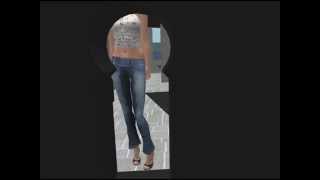 Desperate not to pee in her tight jeans she submits in the end and is getting wet.