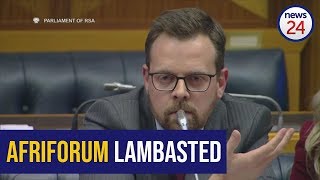 WATCH: MPs respond with anger after Afriforum slings insults