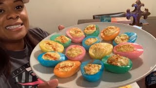How to make Suprise Deviled eggs for Easter