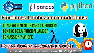 ¿Cómo usar condiciones en una función Lambda, para crear una nueva columna?| Pandas|Python