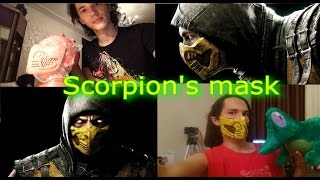 Копия видео "Маска Скорпиона из папье-маше {Очумелые лапки} Scorpion's mask (Mortal Kombat X)"