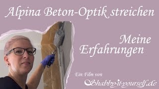 Alpina Farbrezepte Beton-Optik streichen