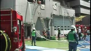 東京消防庁消防学校 第667・668期 実科査閲　消防活動総合訓練