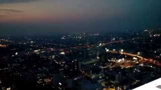 Footage BANGKOK CITY 360° on Baiyoke Tower II , 84th floor at  night