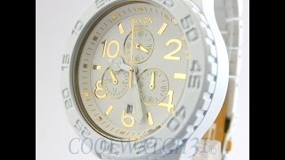 NIXON Watch A037-1035 42-20 CHRONO ALL WHITE GOLD REVIEW Mens A0371035  ニクソン クロノ オール ホワイト ゴールド レビュー