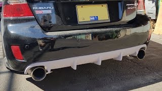 Custom rear diffuser for Subaru Legacy Spec.B (BLE)  - Ставим кастомный диффузор на Субару Легаси