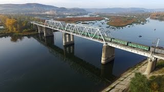 Утро на реке Сок. Съемка с коптера.