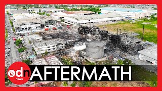 Drone Footage Shows DRAMATIC Chemical Explosion Aftermath in Thailand