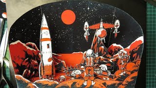 Как сделать космическую диораму из бумаги своими руками / Освоение космоса