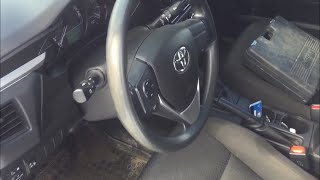 Комплект для перетяжки салона от AS-INTER для Toyota Corola 160. День#2 Снятие руля и перетяжка