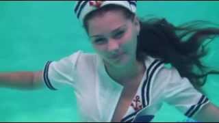 sexy sailor girl underwater wet