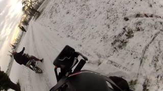 Valenti Naked N01 SM50 & Dirt Bike CRZ 140cc Drift In Snow