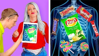 CARA TERBAIK MENYELUNDUPKAN MAKANAN! || Trik Cerdas dan DIY Lucu oleh 123 Go Like!