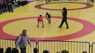 Brothers wrestling at Nationals for Gold at 42kg 2017. Must Watch