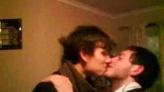 Sweeny kissing Michael Mills