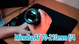 Обзор Minolta AF 70-210mm f/4 знаменитая пивная банка BEERCAN примеры фото