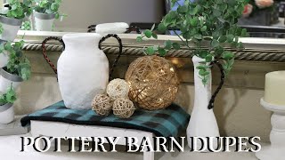 DIY POTTERY BARN INSPIRED | DOLLAR TREE ROOM DECOR