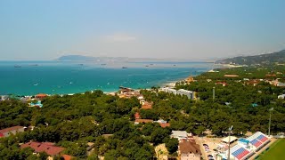 Черное море. Кабардинка с высоты. Таймлапс. Гиперлапс. Timelapse. Hyperlapse.