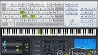 HOW TO PLAY PIANO, SYNTHESIZER ON COMPUTER, PC KEYBOARD (SOFTWARE) piano lesson