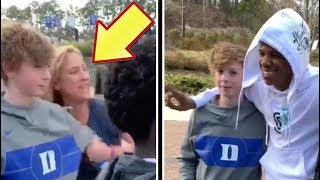 Kid Gets Embarrassed and Forced By Mother To Take Picture With A Boogie Wit Da Hoodie
