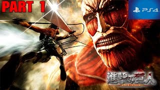 Attack On Titan: Wings of Freedom Walkthrough Part 1 - No Commentary Gameplay (PS4)