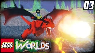 Lego Worlds Part 3 - "DRAGONS AND CANDYLAND!!!" (Lego Open World Sandbox Gameplay)